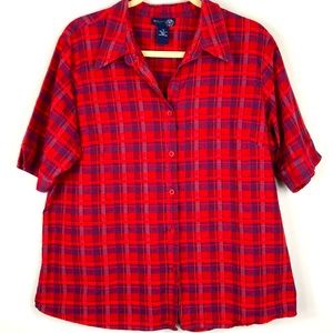 Vintage Plaid Button Down